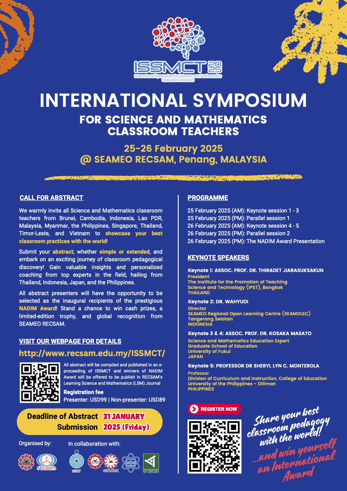 International Symposium for Science and Mathematics Classroom Teachers (ISSMCT) 2025